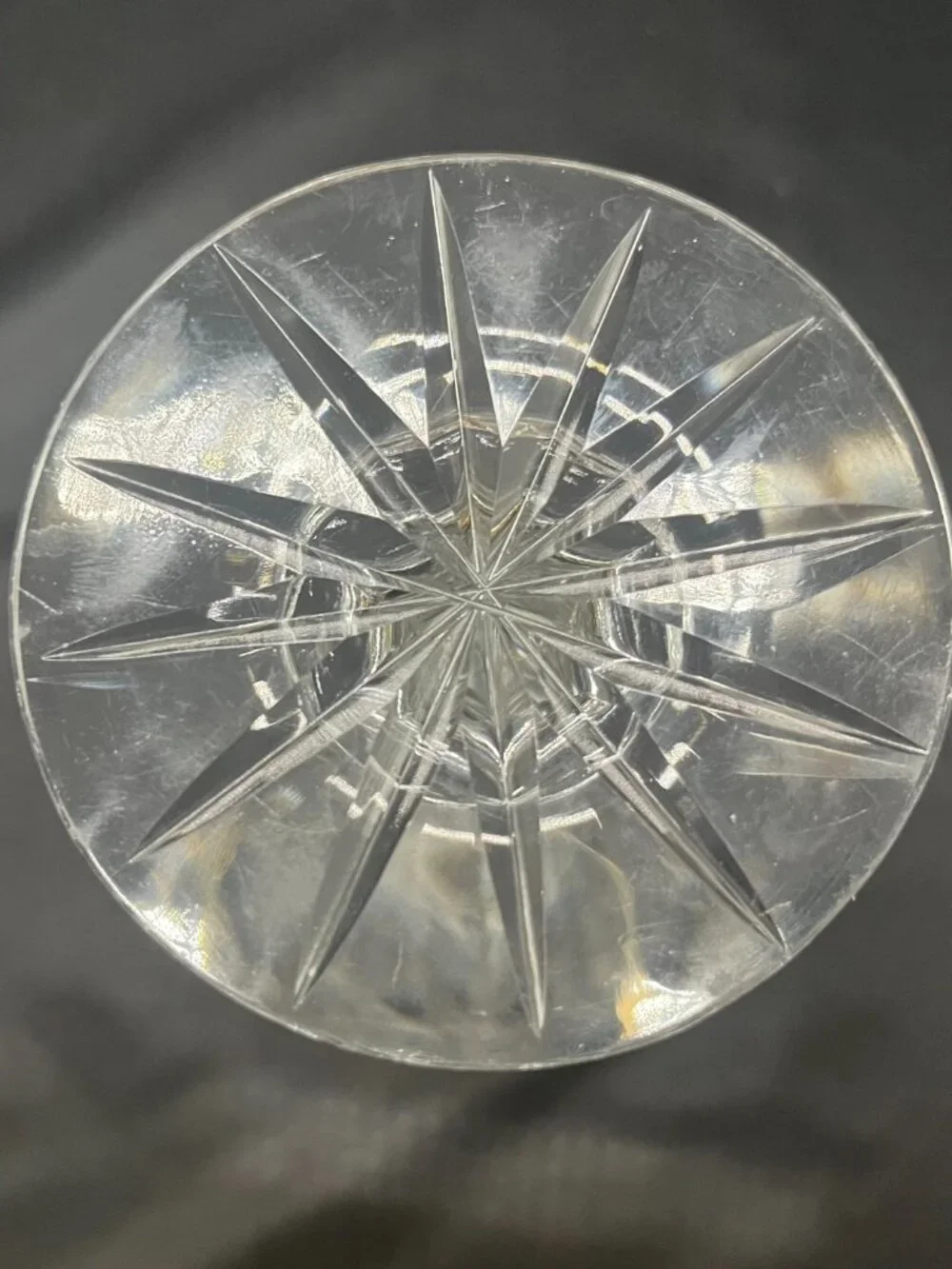 Antique American Brilliant Period Cut Glass Trumpet Vase